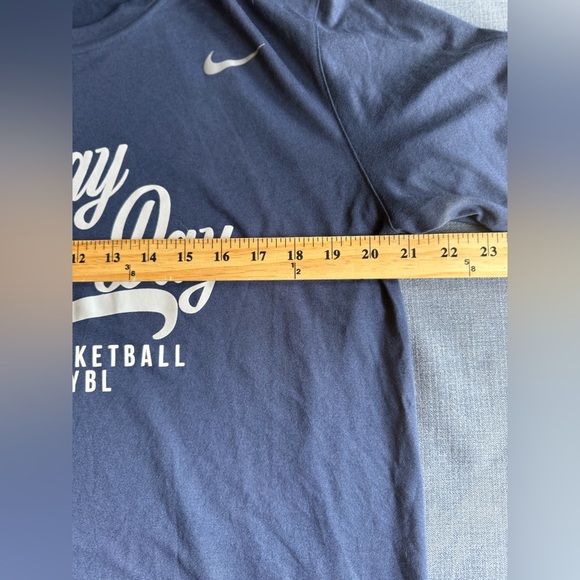 Nike Dri-Fit Phenom Basketball T Shirt Mens SZ L Navy Blue Short Sleeve Athletic - Picture 6 of 7